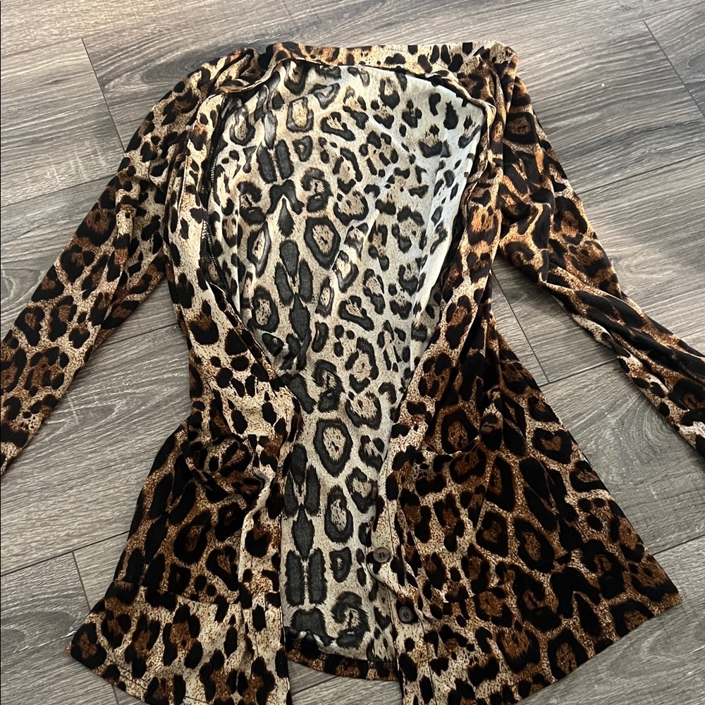 Leopard Print Women's cardigan - lightweight